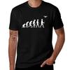 Evolution of Man - Drone Pilot Edition White T-Shirt Man T Shirt Luxury T Shirts Designer Funny T Shirts Dark Humor T-Shirt