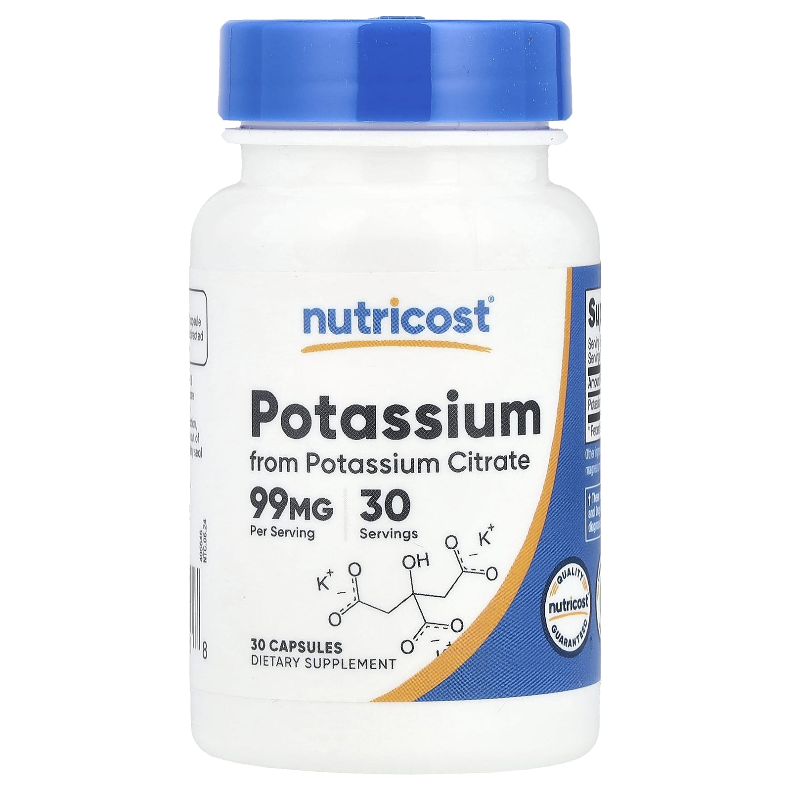 

Potassium, 99Mg, 30 Capsules