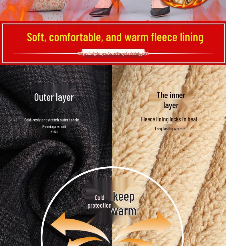 Women's High Waist Elastic Velvet Pants - Loose Straight Leg for Autumn/Winter