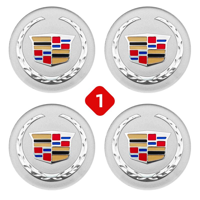 4 pieces 67mm Car Wheel Center Hub Cap Rim Cover for Cadillac CT5 STS XLR CT4 GT4 SLS SLR XT6 Escalade XT4 XT5 SRX XTS ELR BLS