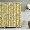 Fruit Shower Curtain Tropical Watermelon Banana Pineapple Patterned Bathroom Decor Washable Fabric Modern Style Home Decor