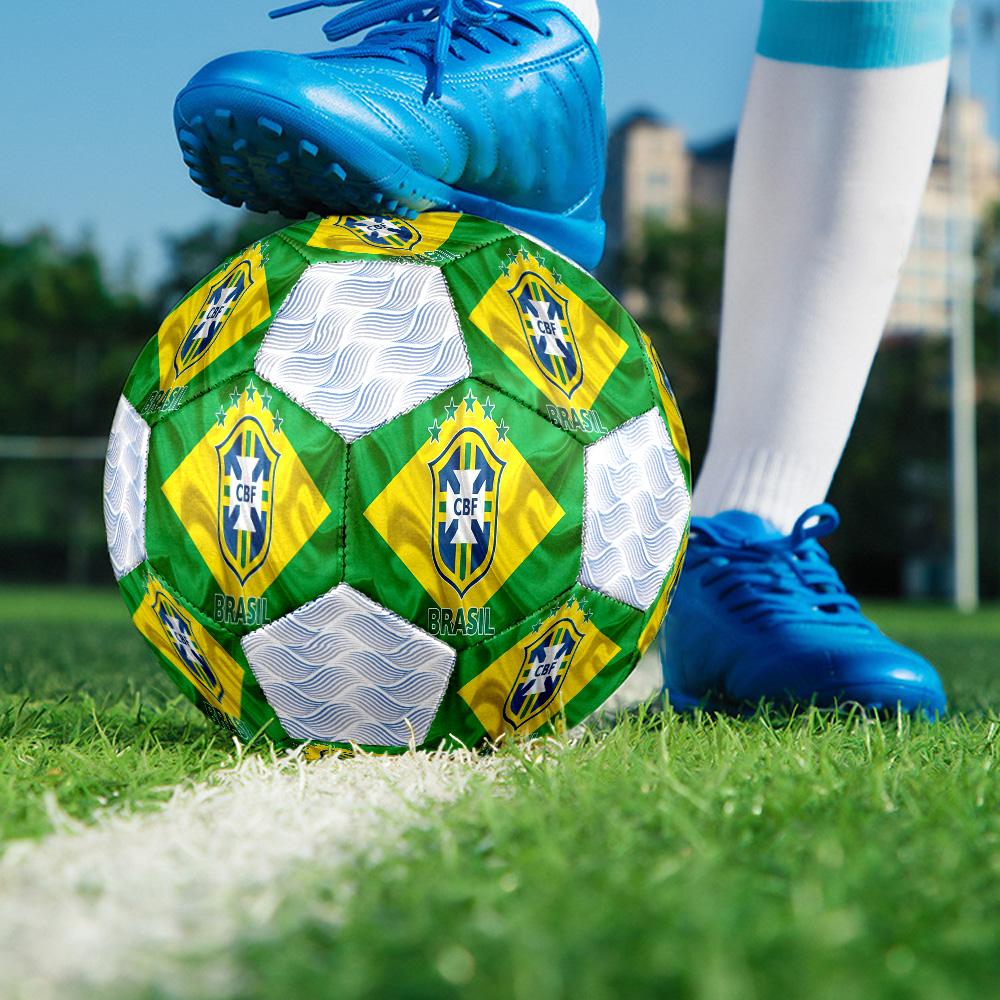 1 Stück Brasilianischer Fußballverband CBF Fußball Fußball Größe 5 Hallenfußball Mode Bunt Hinterhofspiel - Großartig für Sportfans Geschenk