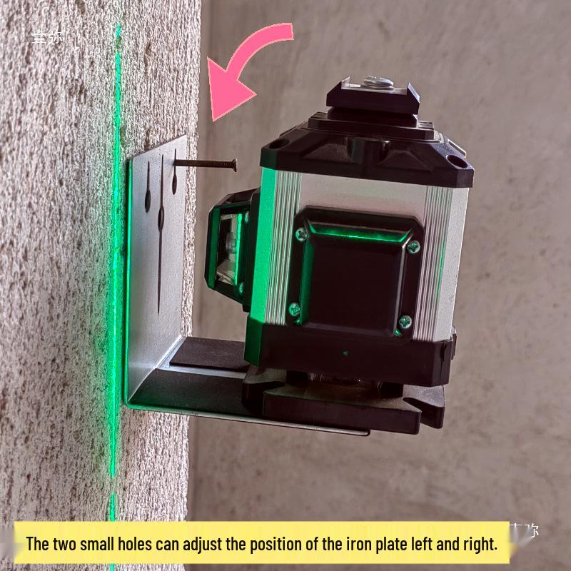 L-Shaped Wall-Mounted Spirit Level Bracket for Bricklayers