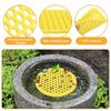 1pcs New Floating Bee Island Honeycomb Bee Waterer Floating Station Bee Insect Drinking Tray For Outdoor Garden Thirsty