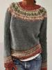 Women's 2026 American Style Color Block Sweater - Trendy Fashion Knitwear