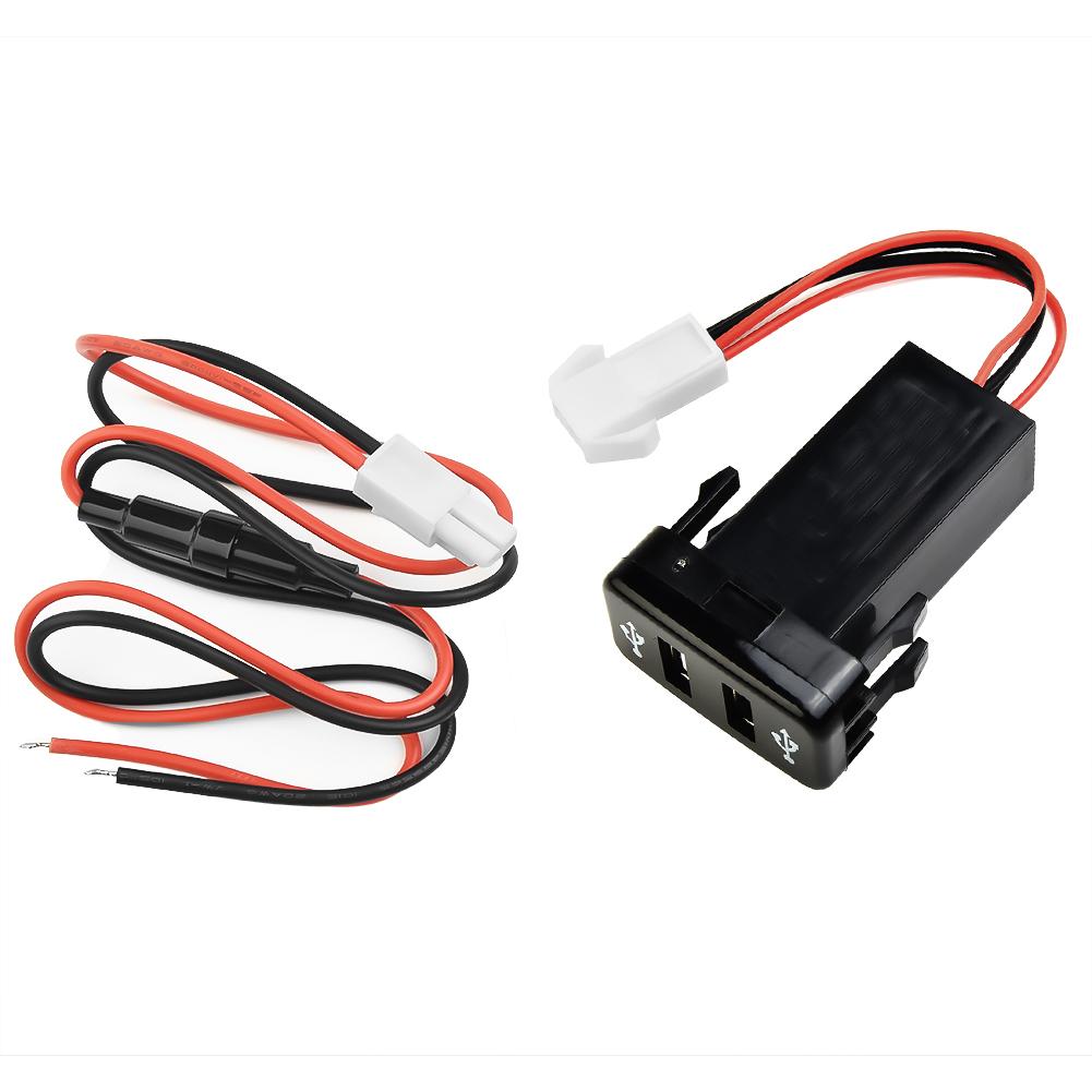 Auto 2 Port RApid- USB Charger For Toyota- For 4Runner/Prado- 120 Series 2003~2009 For Land Cruiser- 100 Series 1998~2007