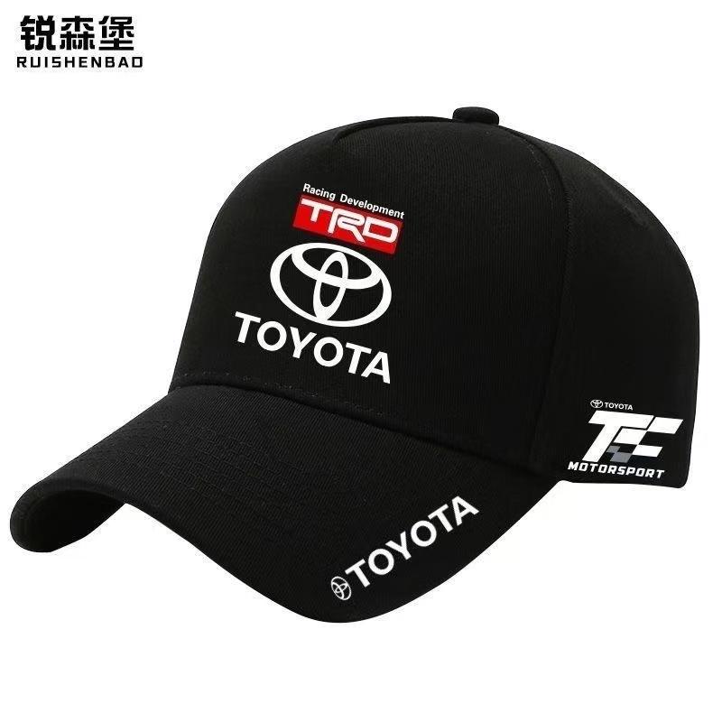 

2026 Toyota s new racing team racing print snapback hats, summer sun protection baseball caps customized by TRD modification.