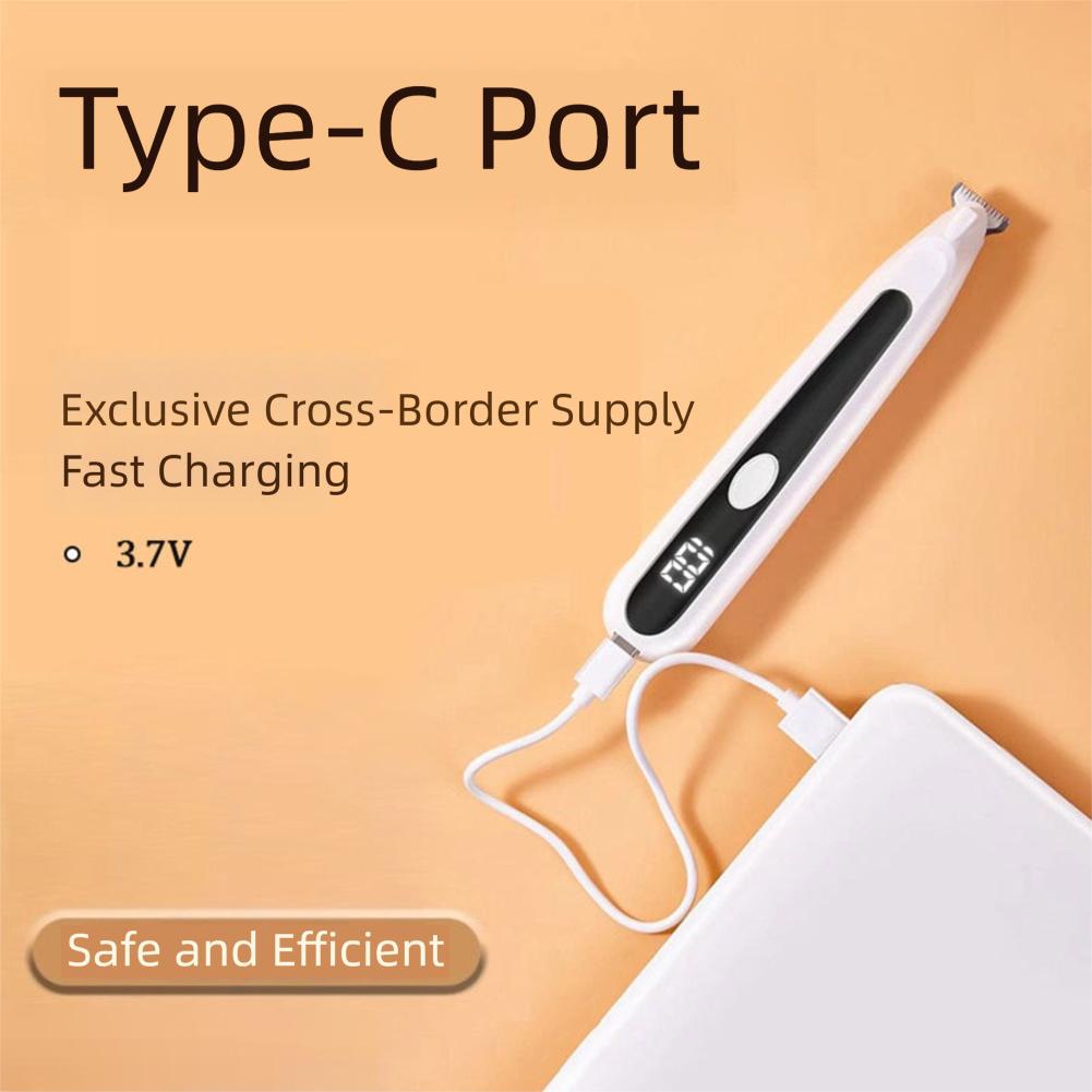 Pet Paw Trimmer Cordless Dog Foot Hair Shaver USB Rechargeable Ultra-Quiet Operation Calming Pets During Grooming Sessions