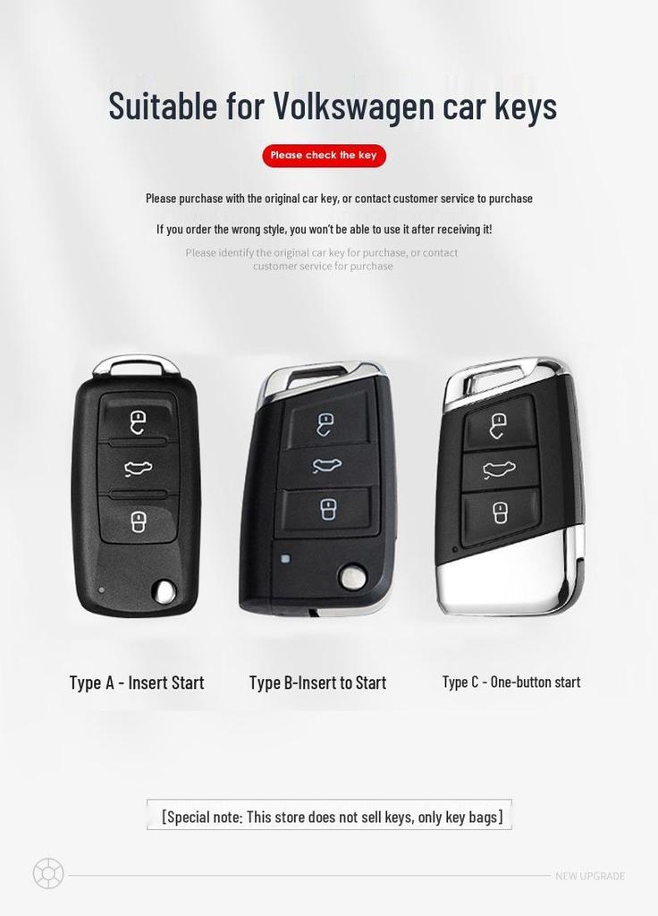 Volkswagen Polo/Santana/Beetle/ Golf 6/Bora/ Sagitar Car Key Case