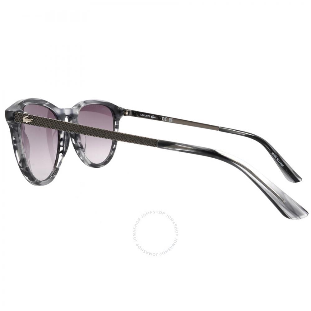 Lacoste Graue Runde Unisex-Sonnenbrille L708s 035 50
