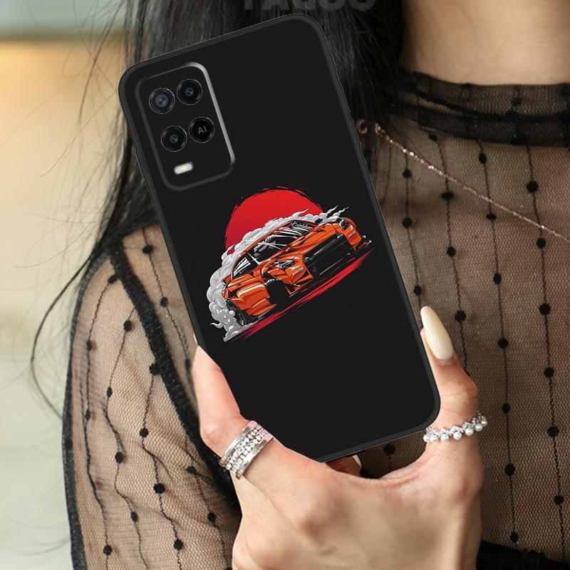 Japan JDM Car Case For Oppo A78 A98 A18 A38 A58 A60 A80 A40 A96 A76 A16 A94 A74 A54 A15 A17 A57 A77 A5 Pro
