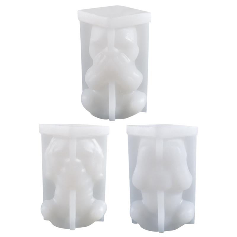 Flexible Resin Mold Skull Shape Ornament Molds Easy Releasing Silicone Texture for Epoxy Creative Table Decorations