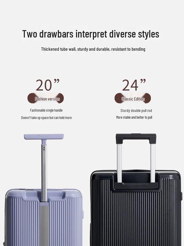 OIWAS Pioneer Series 24-inch Checked Suitcase