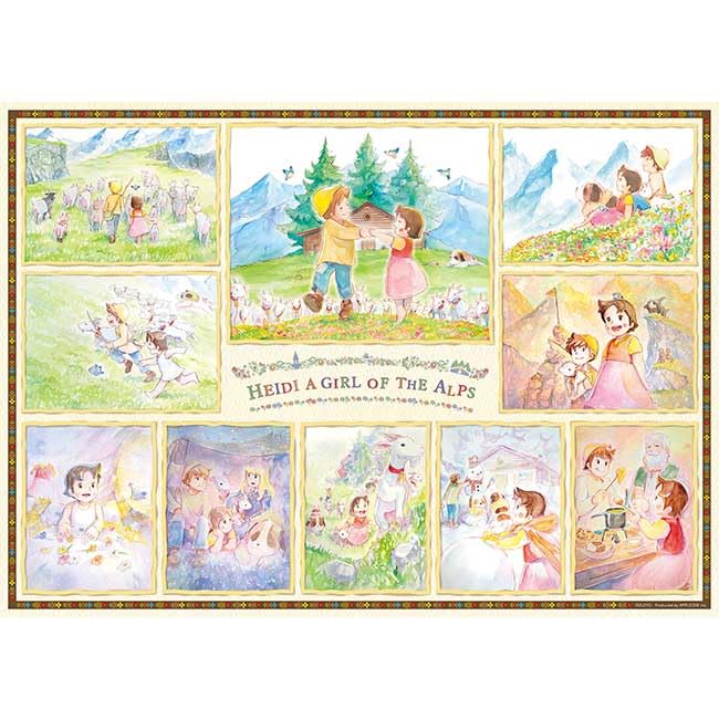 

APPLEONE Memories of the Girl of the Alps Jigsaw Puzzle x 38 Made in Japan 500-335 Alm Heidi, 500-Piece (53 cm)