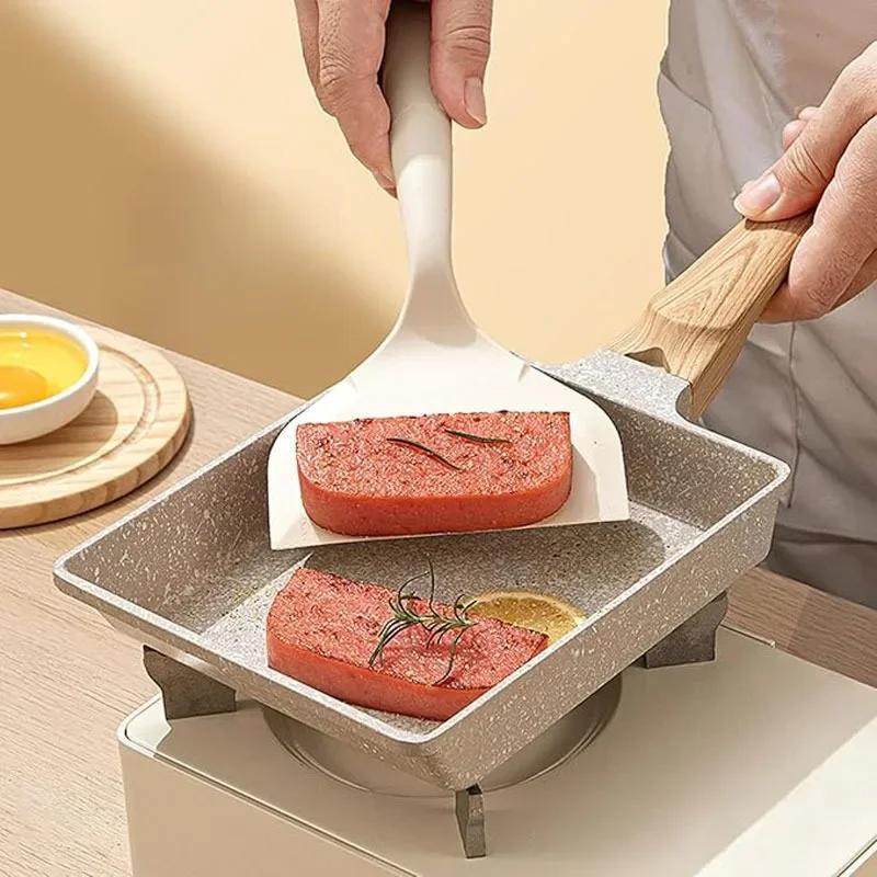 Ampia Spatola in Silicone Spatola per Pancake Spatola per Omelette Ampia Flessibile per Girare Utensili da Cucina Antiaderenti Spatola da Cucina