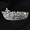 Wedding Crown Tiaras Round Crown Bridal Crown Metal Tiaras Princess Crown for Party Halloween Proms Birthday Banquets
