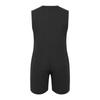 Mens Adaptive Nursing Jumpsuit Rompers Sleeveless Back Zipper Round Neck Short Bottoms Bodysuit