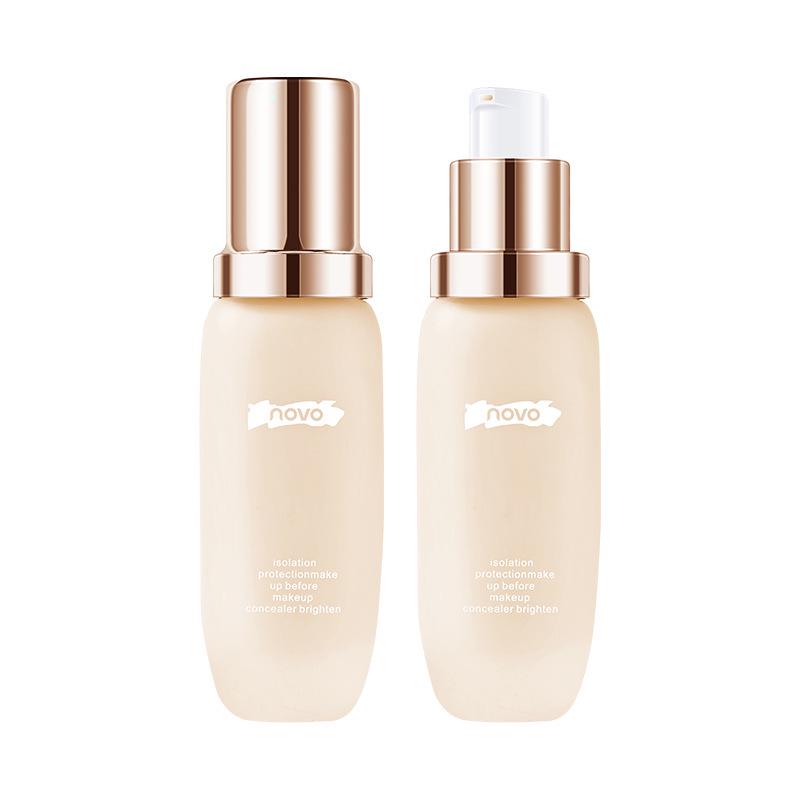 NOVO Silky Hydrating CC Primer for Dry Skin – Creamy Makeup Base for Oil Control & Brightening.