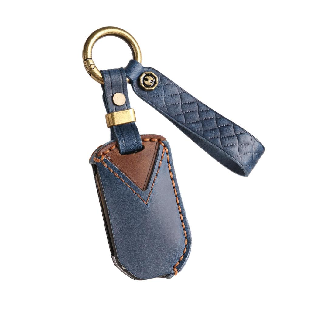 Honda Folding Key Protective Leather Cover - Handcrafted