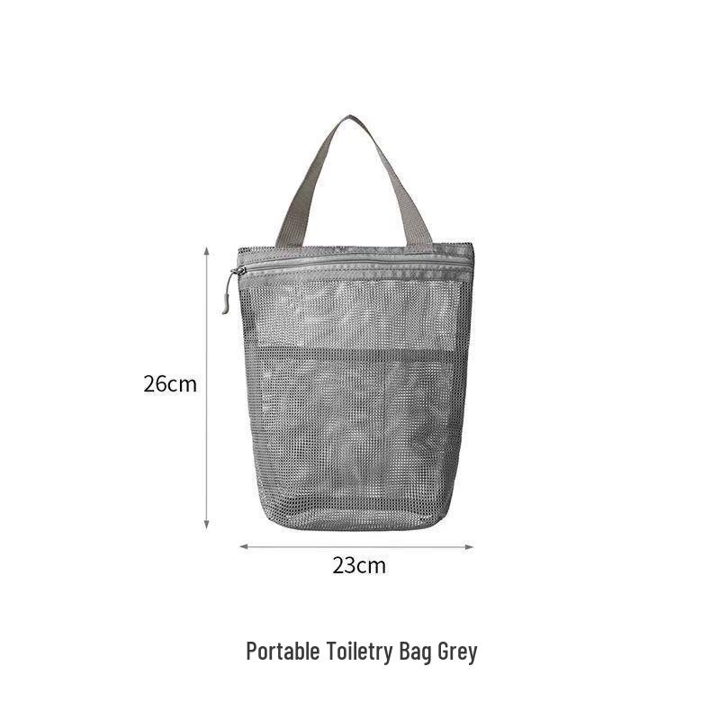 

Simple Mesh Makeup Bag: Portable, Breathable Wash Bag for Women – Ideal for Travel, Bath & Fitness