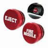 Universal Car Cigarette Lighter Button Cover Interior Accessories Red Fire Missile Eject Button Car Cigarette Lighter Plug 12V