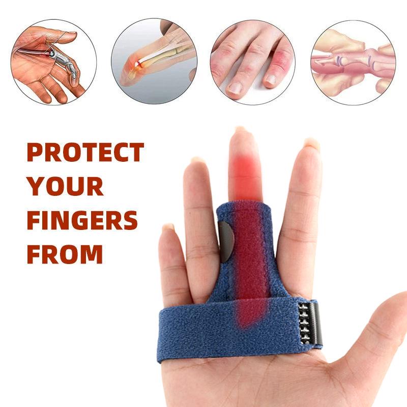 Detachable Finger and Toe Support Strap with Aluminum Plate for Dislocation and Protection