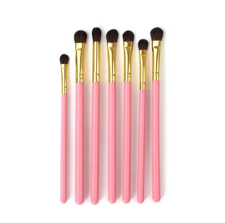 7-Piece Portable Pony Hair Eyeshadow Makeup Brush Set