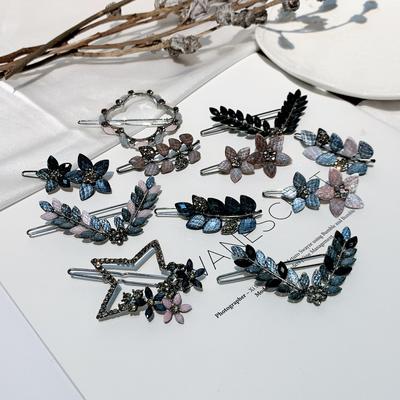 Delicate Vintage Hair Clip Back Head Ponytail Frog Clip Simple Fringe Side Clip Clip Girls Hair Accessories