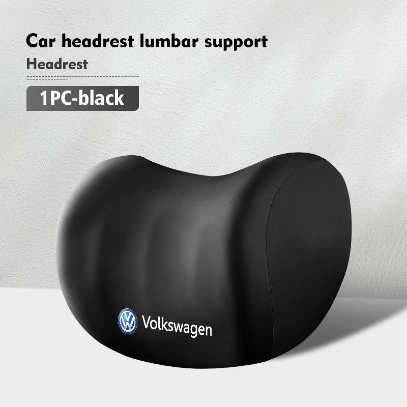 LEG1 Car Seat Headrest Lumbar Cushion Waist Protector Neck Pillow For Volkswagen VW Scirocco Jetta Beetle Golf 4 5 6 Passat Polo B5