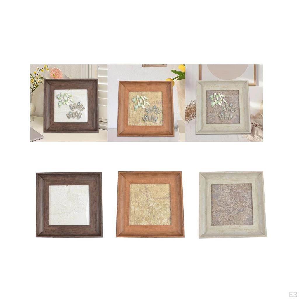 False Nail Tip Showing Holder Wood Grain Picture Frame Professional Display Board Manicure