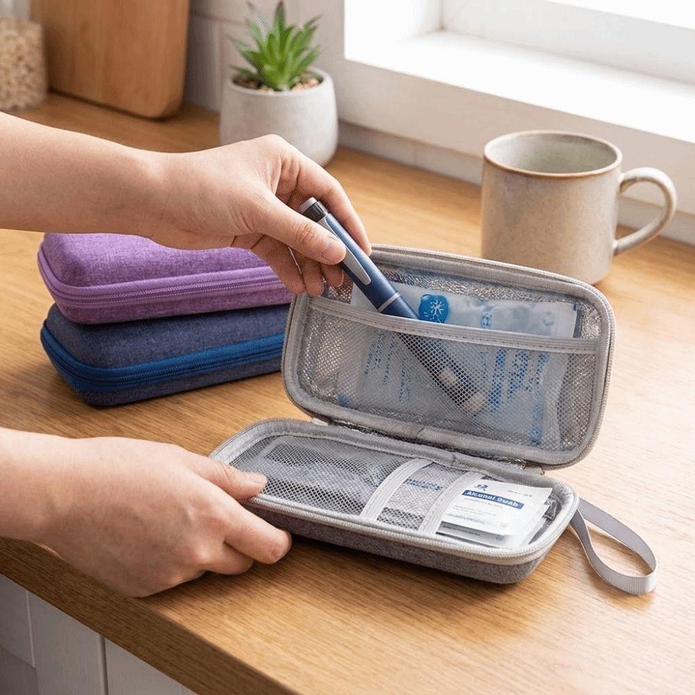 Waterproof Insulin Cooling Bag Shockproof Thermal Insulated Insulin Vial Storage Case Dust-proof Medicine Storage Box