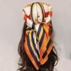 Eșarfă de mătase Retro Emulare Ruletă 70Cm Design de Lux Batistă High-End Satin Moale la Atingere Eșarfă de Cap la Modă Versatilă pentru Femei