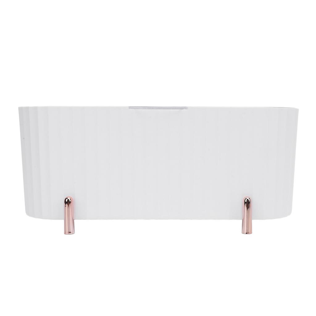 Cotton Swabs Storage Organizer 3 Grids Cotton Swabs Dispenser Dust Resistant Desktop Lipstick Puffs