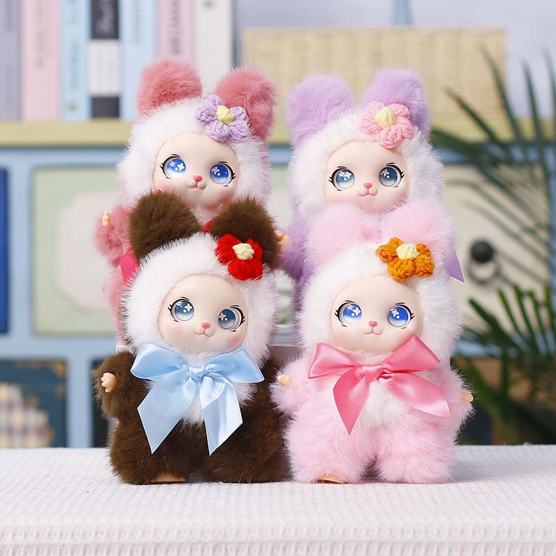 Plush Bunny Pendant Toy With Pp Cotton Filling For Couples Gift And Decor