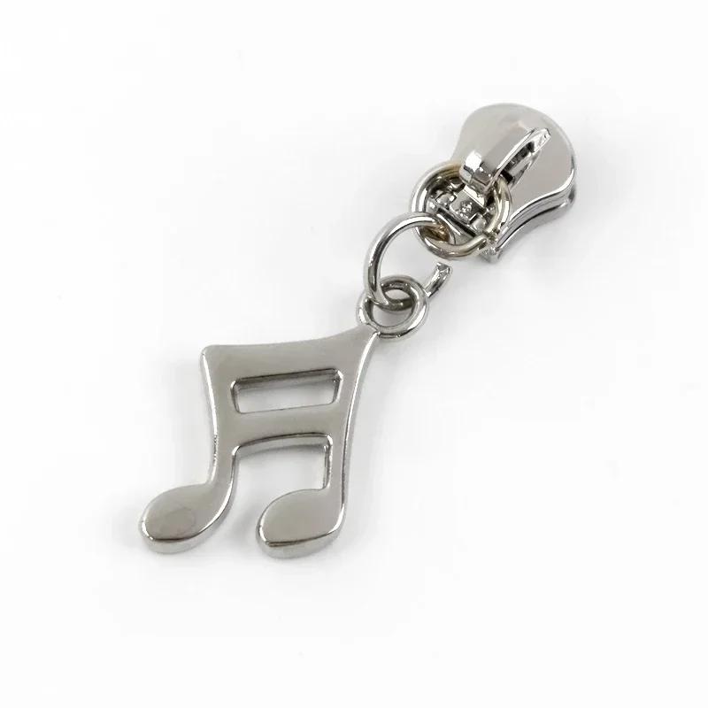 5/10/20Pcs Meetee 5# Zipper Slider for Metal Zips Handbag Purse Zippers Puller Head Jacket Replace Zip Closure Repair Accessory