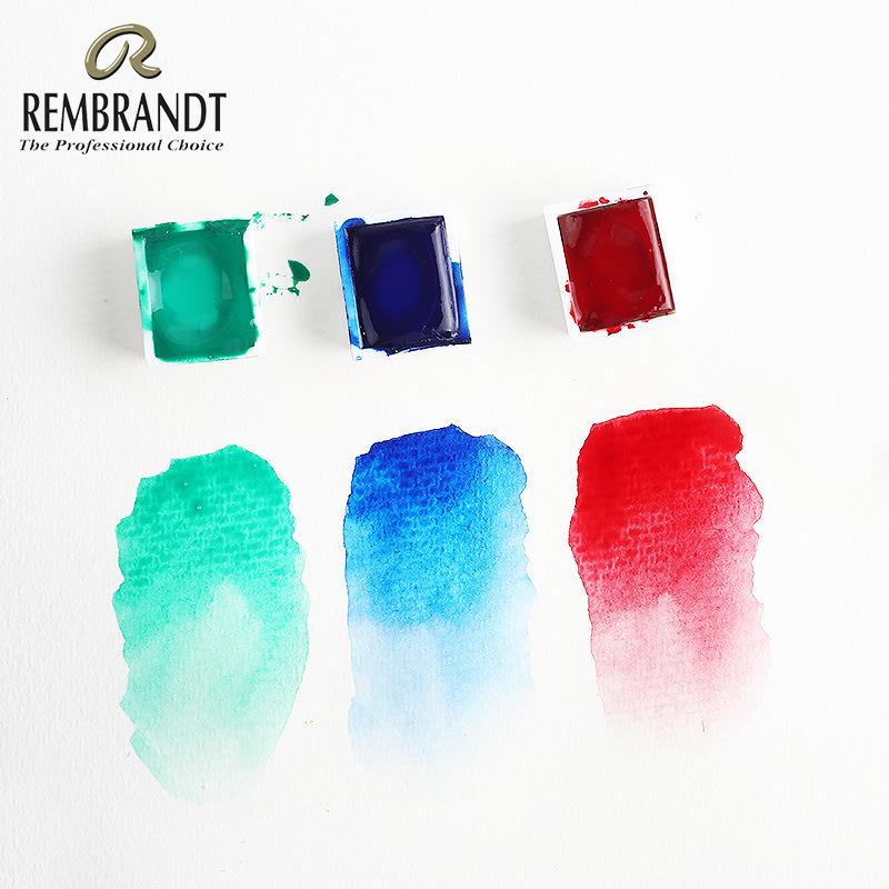REMBRANDT Solid Watercolor Set: 36/24/12 Color Palette for Artists