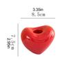 Heart Shaped Ceramic Candlestick Holder Small Romantic Candle Holder for Wedding Party Dinning Table Centerpiece Home Decor