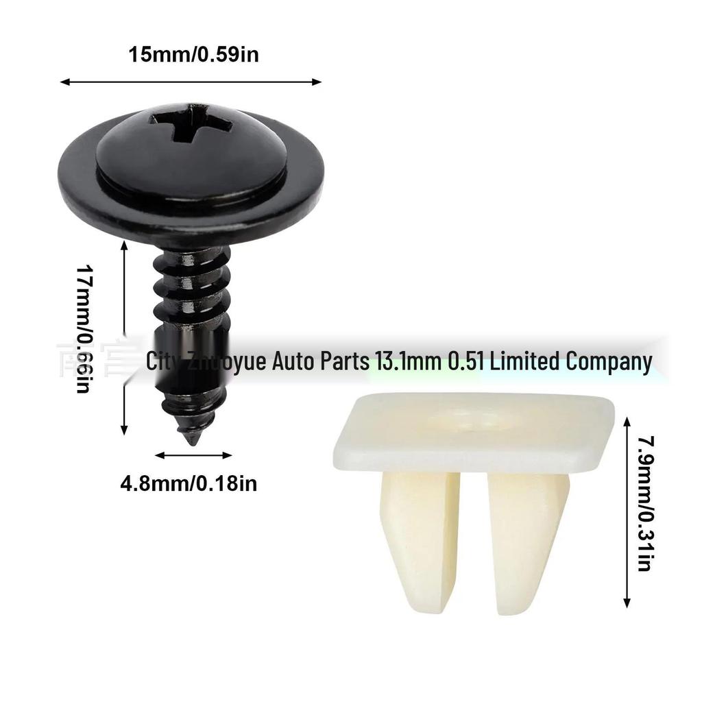 Honda Acura Mudguard Bumper Screw & U-Nut Clip Kit Fasteners
