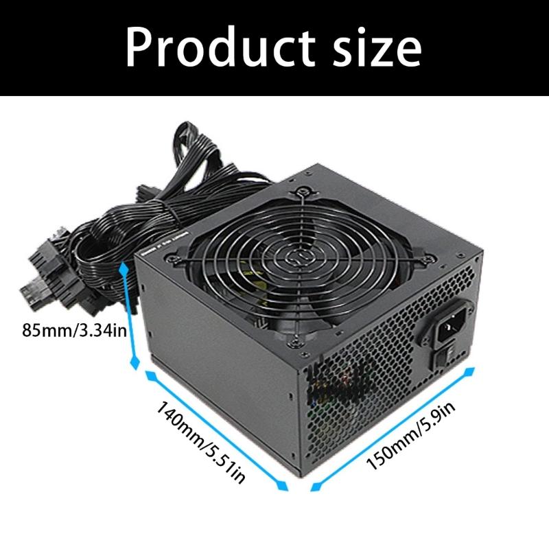 400W Mining PC Power Supply Computer Mining Double GPU Graphics 8Pin Power Supply For Gaming Server Mining Machine