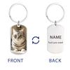 Print Demand Photo Keychain Personalized Custom Gift For Women Men Mother Father Dad Family Couple Stainless Steel Key Ring