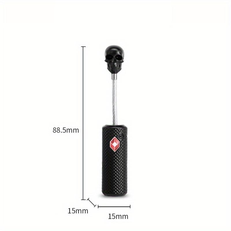

1pc Portable Security Customs Lock Overseas Customs Clearance Trolley Luggage Suitcase Backpack Padlock Steel Cable. Green