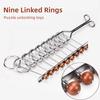 Nine link series puzzle set with 8-piece metal buckle and detachable Buckle adult stress relief toy gift