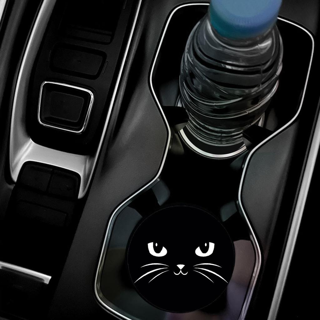 Auto Getränkeuntersetzer, Niedliche Auto Untersetzer, Rutschfeste Becherhaltermatte - Niedliche Autodekoration
