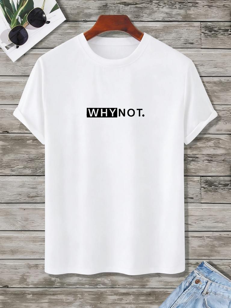 Why Not Stateunisext Shirt Unisex Minimalist Slogan Cotton Casual Tee