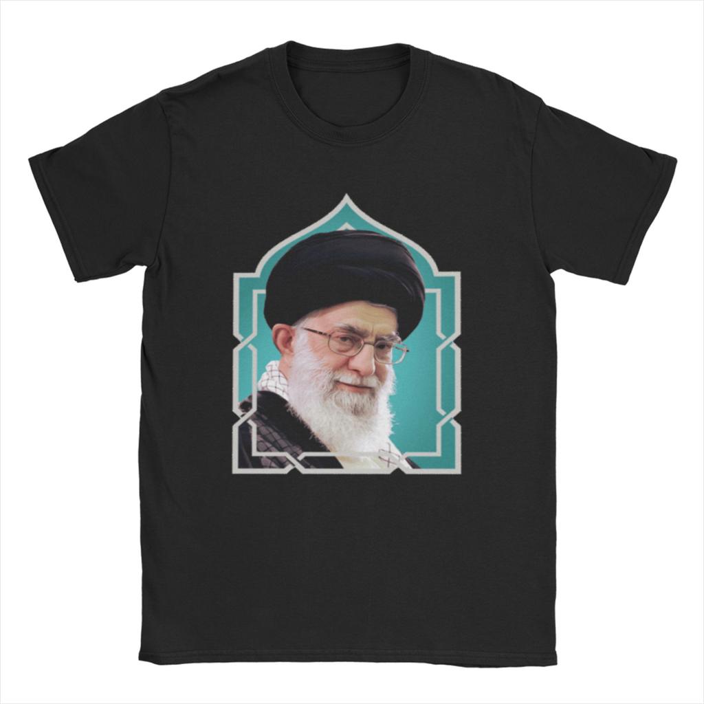 SSeyyed Ali KKhaUnisexei TShirt Unisex Hipster 100 Cotton Tees O Neck Short Sleeve T Shirt Gift Idea Clothes