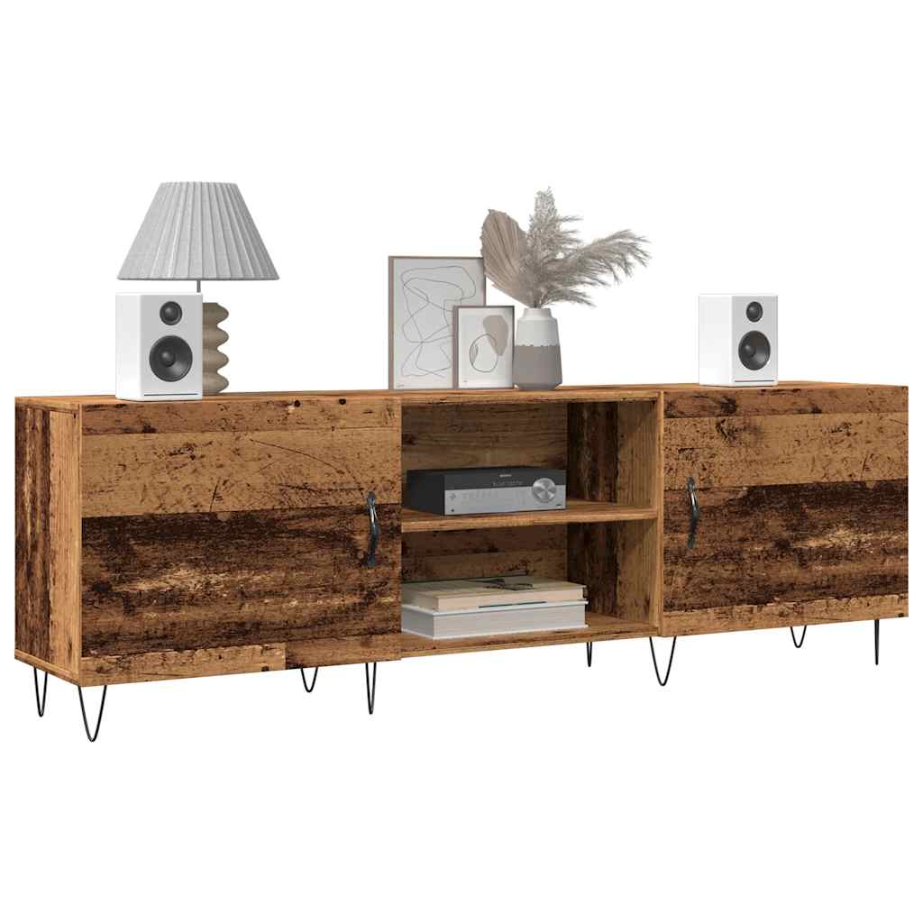 Vidaxl Szafka Tv, Stare Drewno, 150X30X50 Cm, Materiał Drewnopochodny