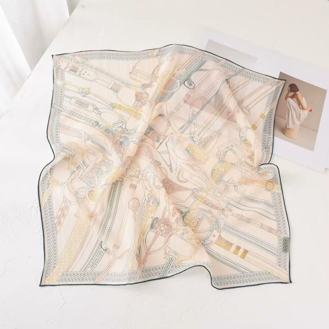 

Новый 100% Натуральный Шелковый Платок Квадратный Женский Модный Пляжный Пашмина Буфанда Женский Шаль Накидка Бандана Шарфы Фуляр écharpe 65см Real Silk 65x65cm