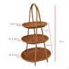 Fruit Basket Bread Food Storage Plate Snack Tray for Wedding Desktop Party