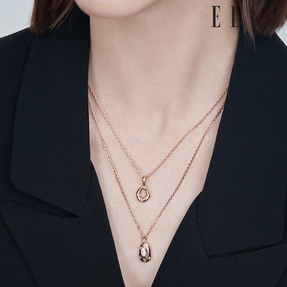 Vivid Party Dual Cubic Necklace Elbrnn214