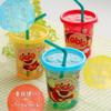 LEC Polipropilenă Anpanman Pachet de 3 Pahare Diferite cu Pai, (3 culori)